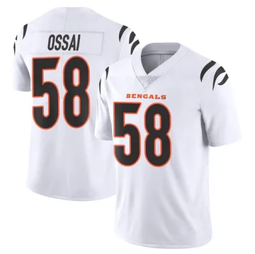 Joseph Ossai Cincinnati Bengals Youth Orange Name & Number Logo Long Sleeve  T-Shirt 