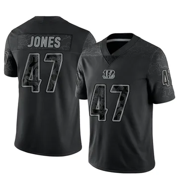 Keandre Jones Cincinnati Bengals Men's Black Name & Number Logo T-Shirt 