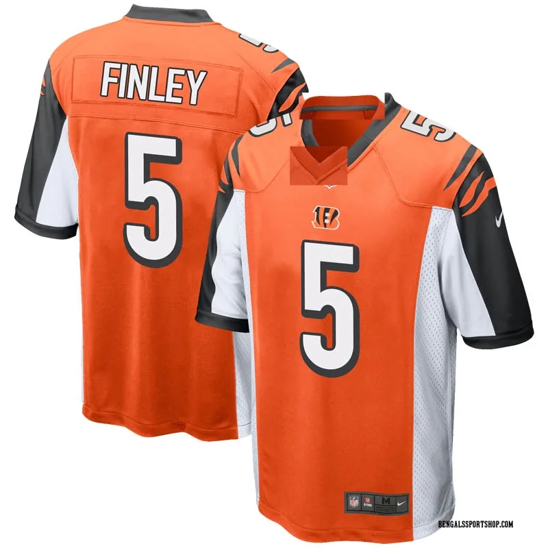 Youth Nike Cincinnati Bengals Ryan Finley Orange Jersey - Game