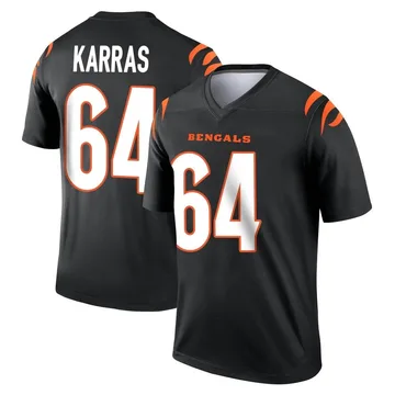 Ted Karras Men's Nike White Cincinnati Bengals Game Custom Jersey Size: 3XL