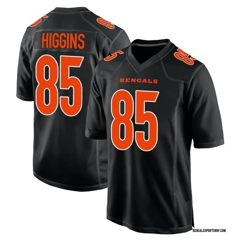 Youth Nike Cincinnati Bengals Tee Higgins Black Fashion Jersey - Game