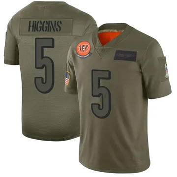 Youth Nike Tee Higgins Gray Cincinnati Bengals Inverted Team Game Jersey