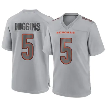 Youth Nike Tee Higgins Gray Cincinnati Bengals Inverted Team Game Jersey