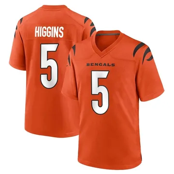 Youth Nike Tee Higgins Black Cincinnati Bengals Super Bowl LVI Bound Game  Patch Fashion Jersey