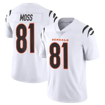 Black Men's Thaddeus Moss Cincinnati Bengals Game Team Color Jersey