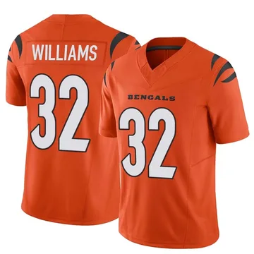 Youth 2021 Cincinnati Bengals #32 Trayveon Williams White Game Jersey