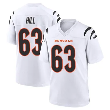 Trey Hill Youth Nike Orange Cincinnati Bengals Alternate Game Custom Jersey Size: Large