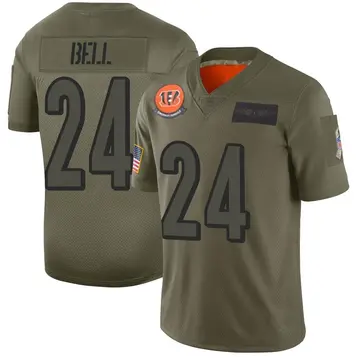 Nike Cincinnati Bengals No24 Vonn Bell Camo Women's Stitched NFL Limited Rush Realtree Jersey